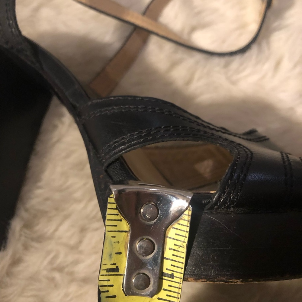 Michael Kors chunky heel black ankle strap Sandals - Picture 10 of 11
